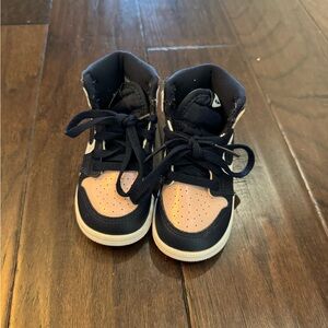 Used Jordan Kids Sneakers - Navy and Peach
